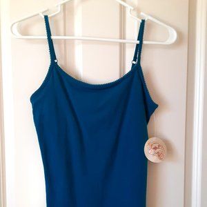 Red Camel Teal Cami, size small